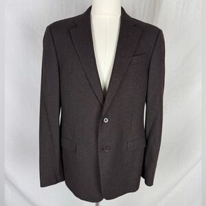Armani Collezioni Men’s Burgundy Heathered Blazer – G Line | Made in Italy